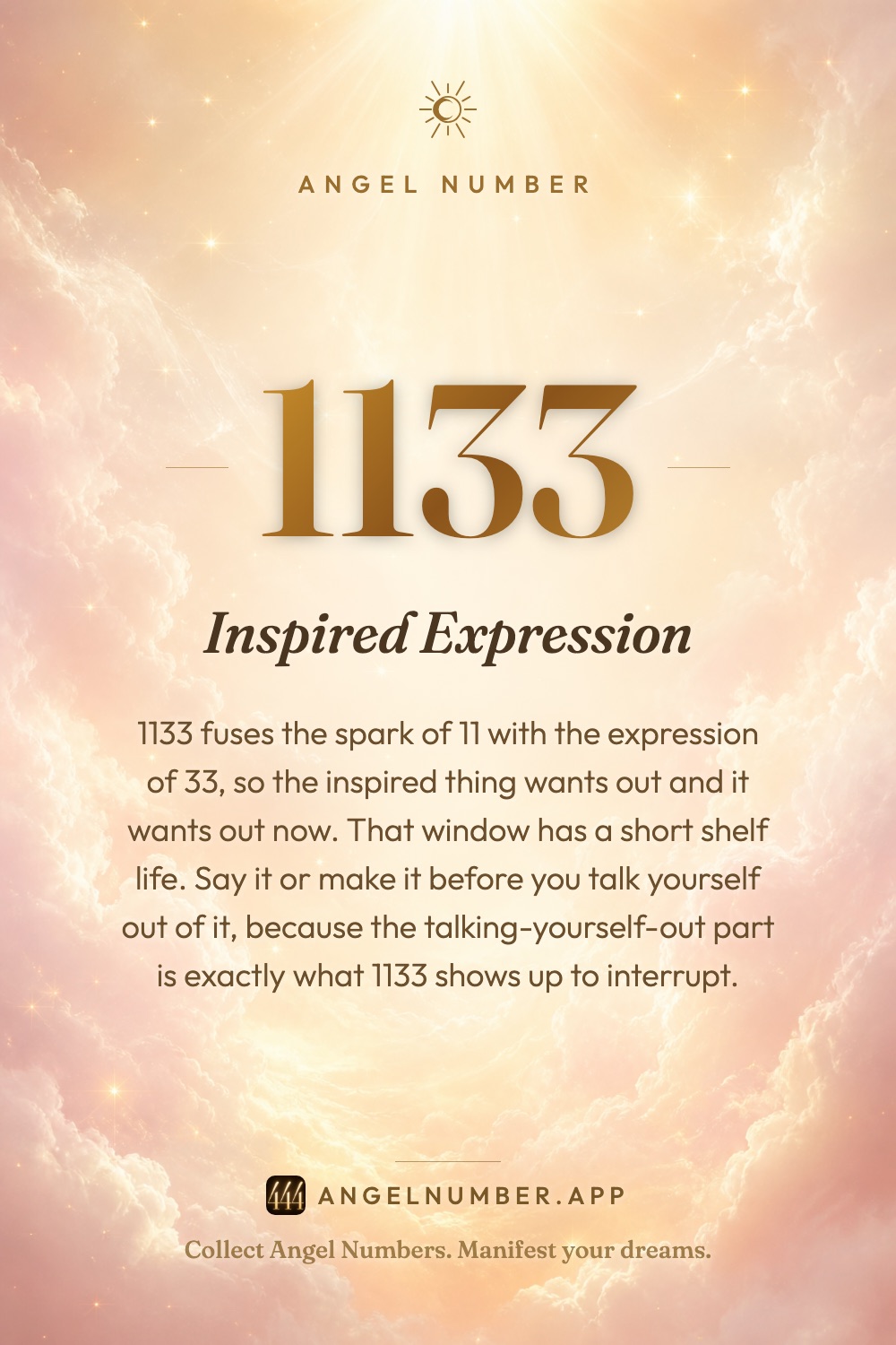 1133 angel number meaning: Inspired Expression