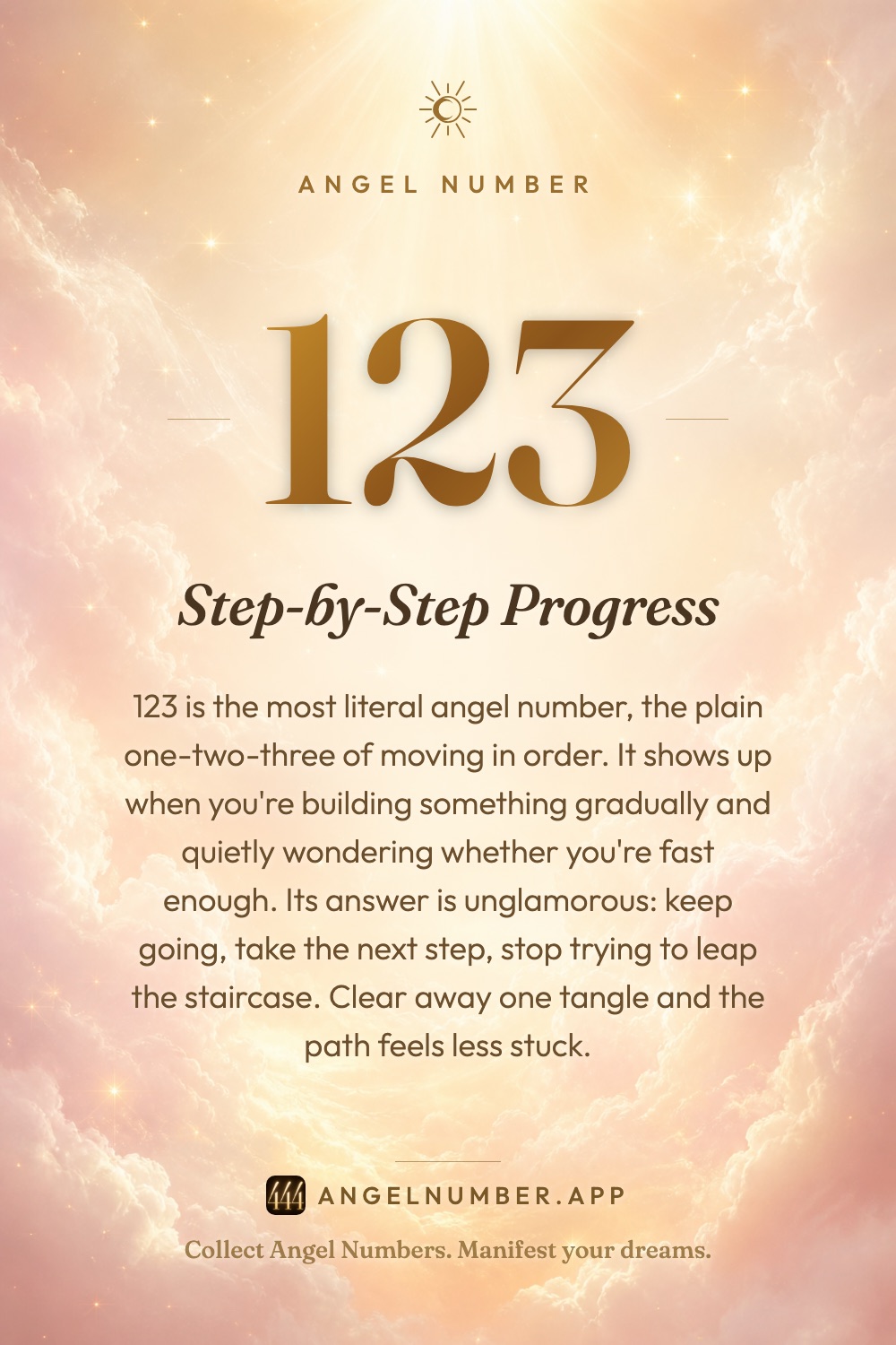 123 angel number meaning: Step-by-Step Progress
