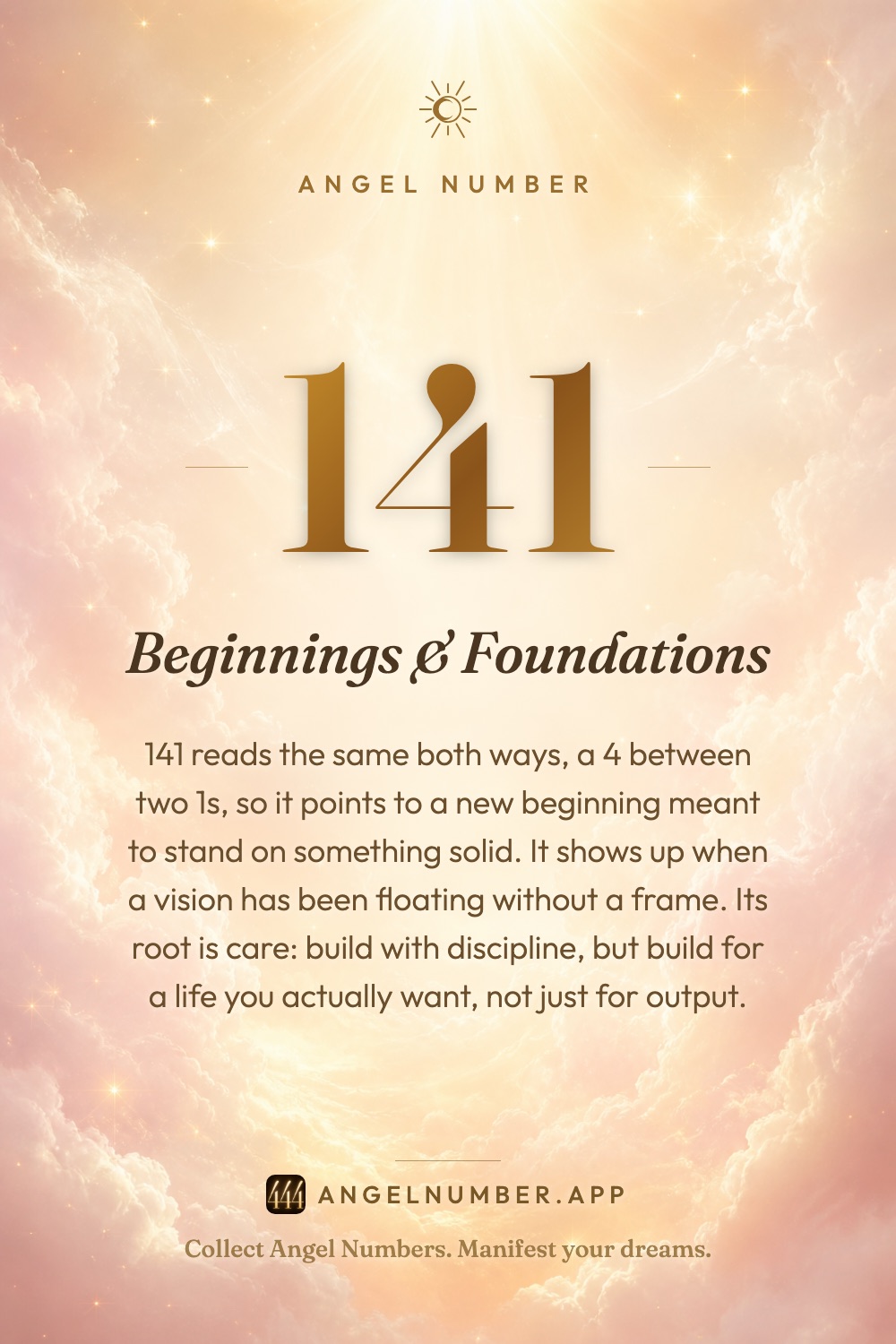 141 angel number meaning: Beginnings & Foundations