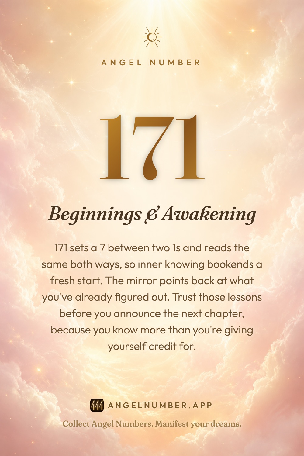 171 angel number meaning: Beginnings & Awakening