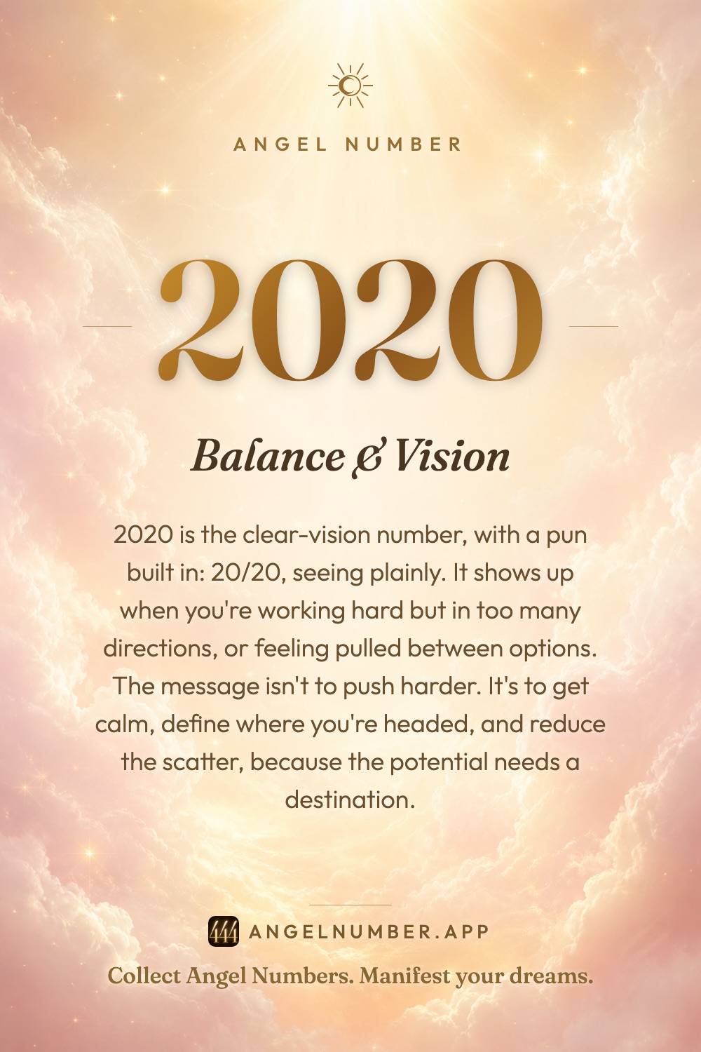 2020 angel number meaning: Balance & Vision