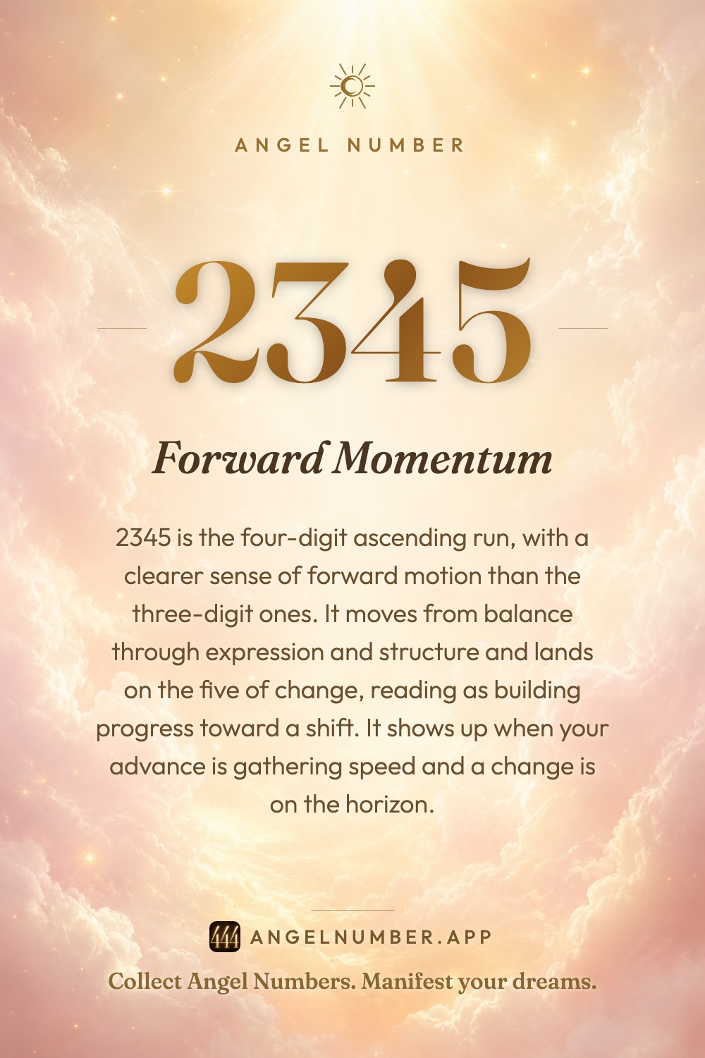 2345 angel number meaning: Forward Momentum