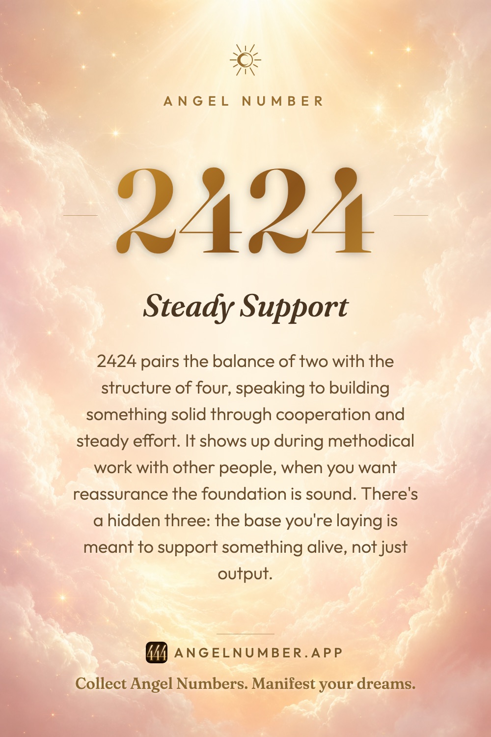 2424 angel number meaning: Steady Support