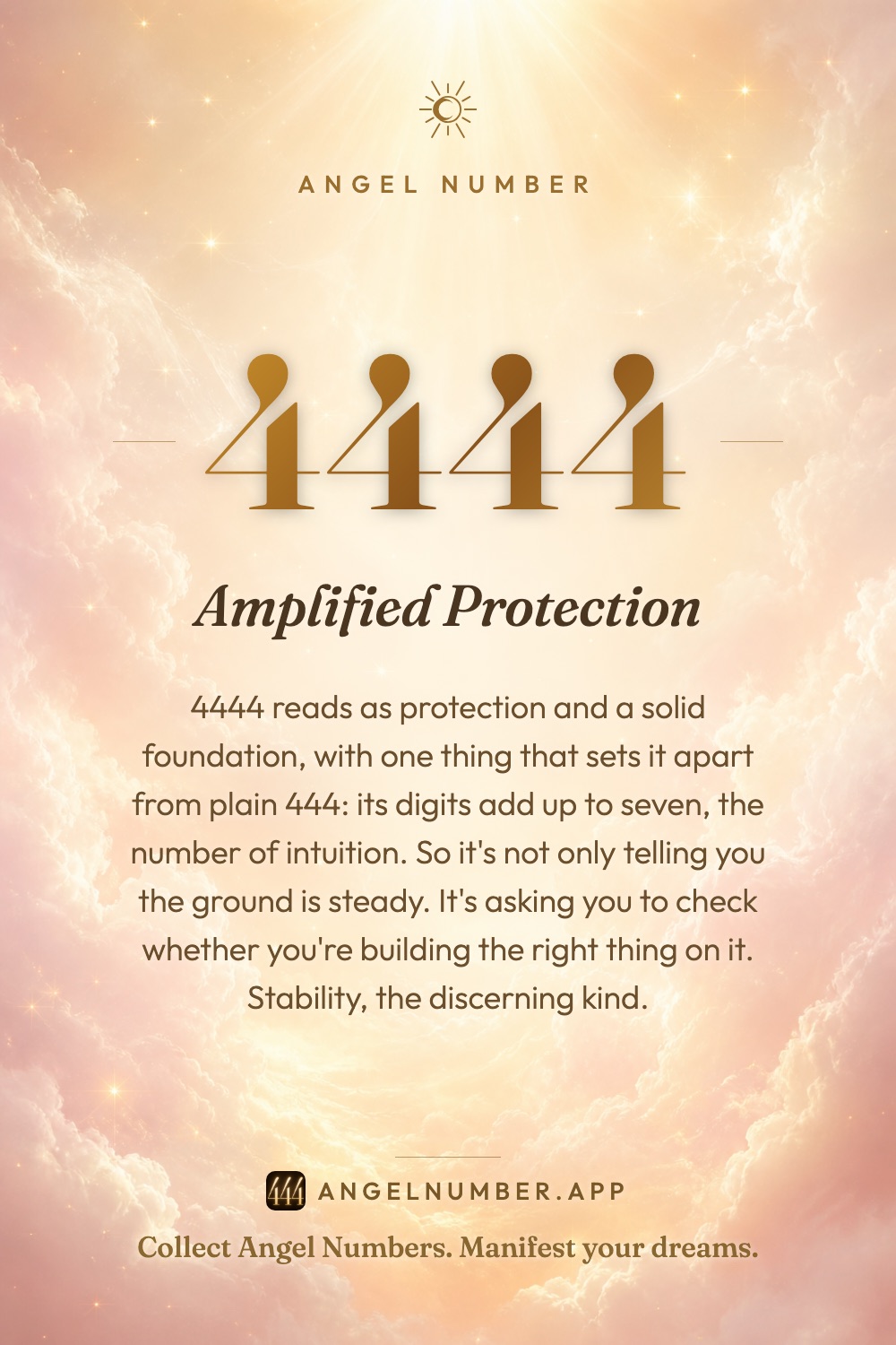 4444 angel number meaning: Amplified Protection