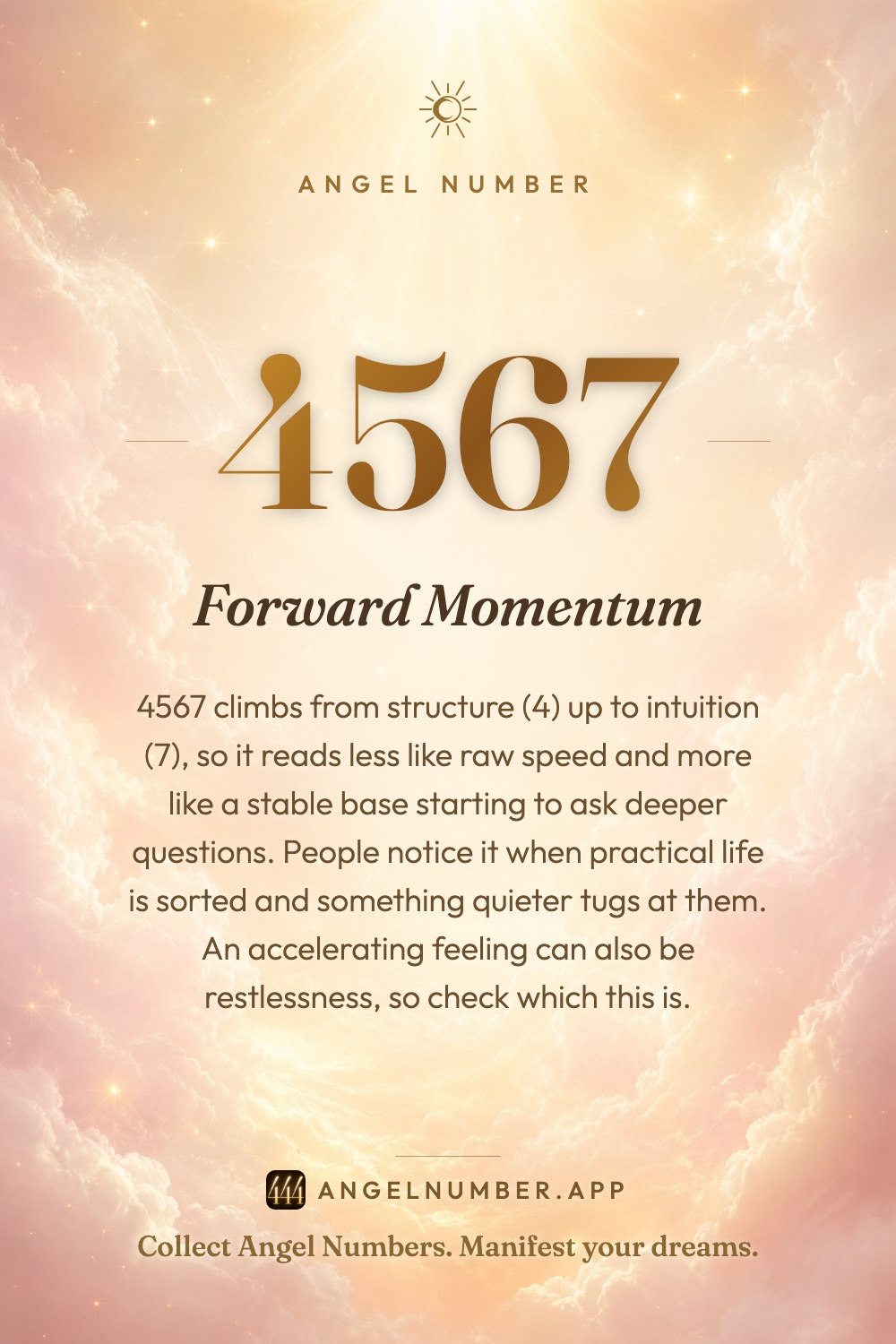 4567 angel number meaning: Forward Momentum