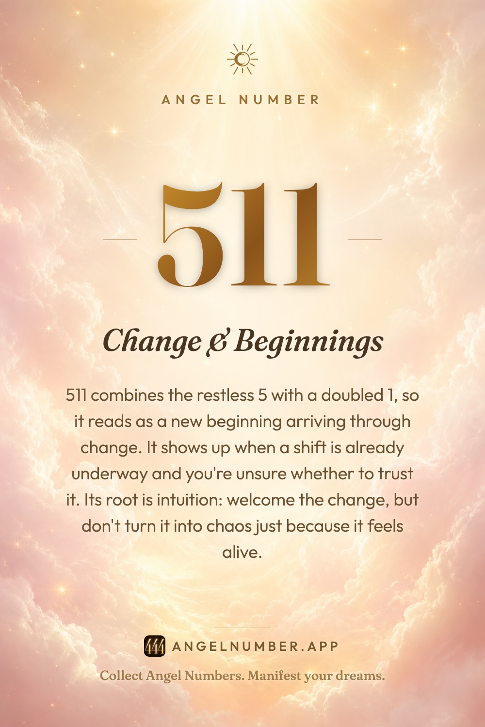 511 angel number meaning: Change & Beginnings