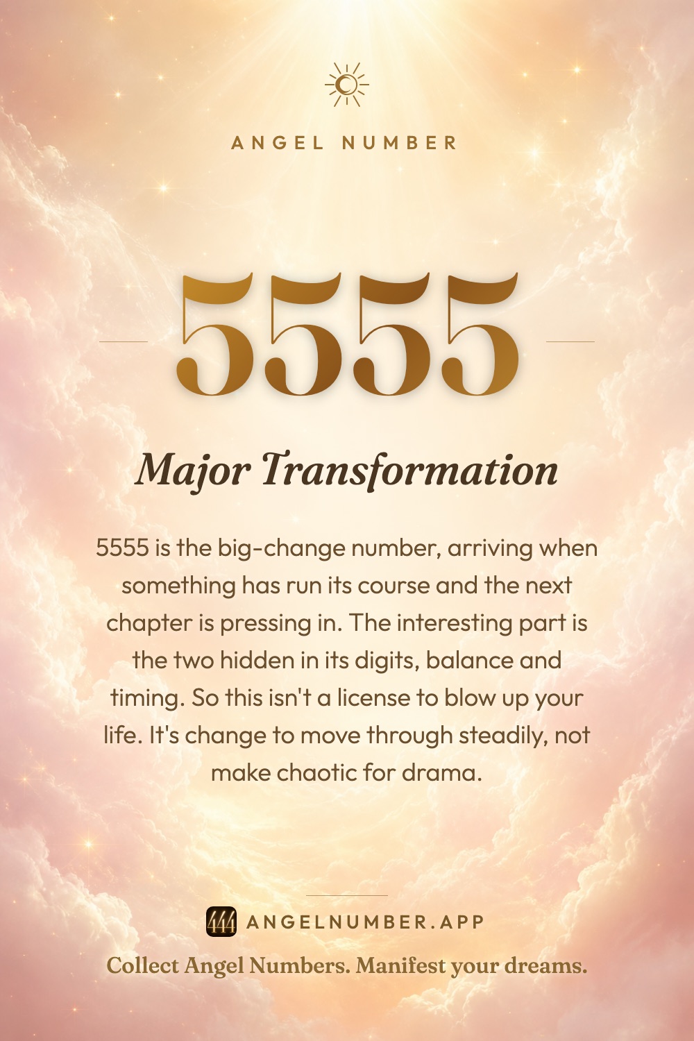 5555 angel number meaning: Major Transformation