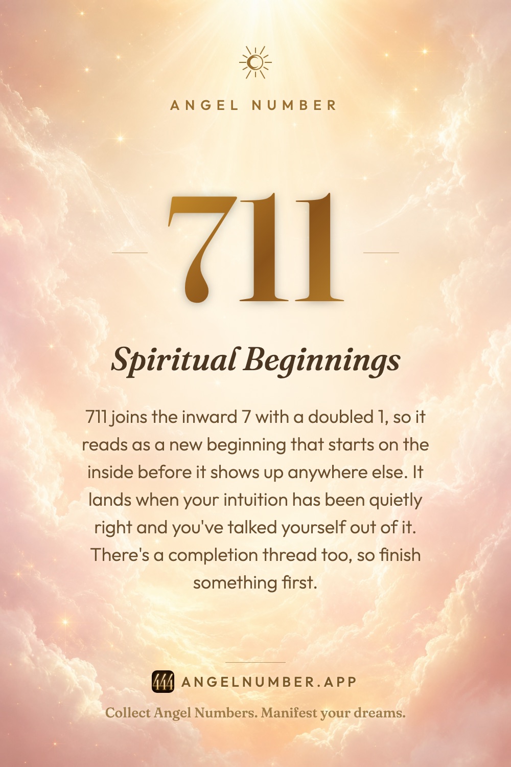 711 angel number meaning: Spiritual Beginnings