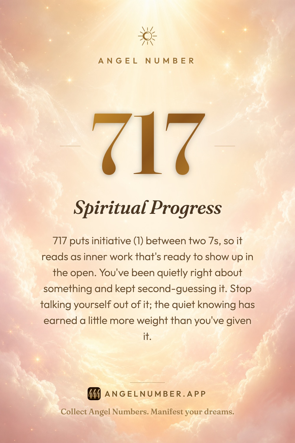 717 angel number meaning: Spiritual Progress