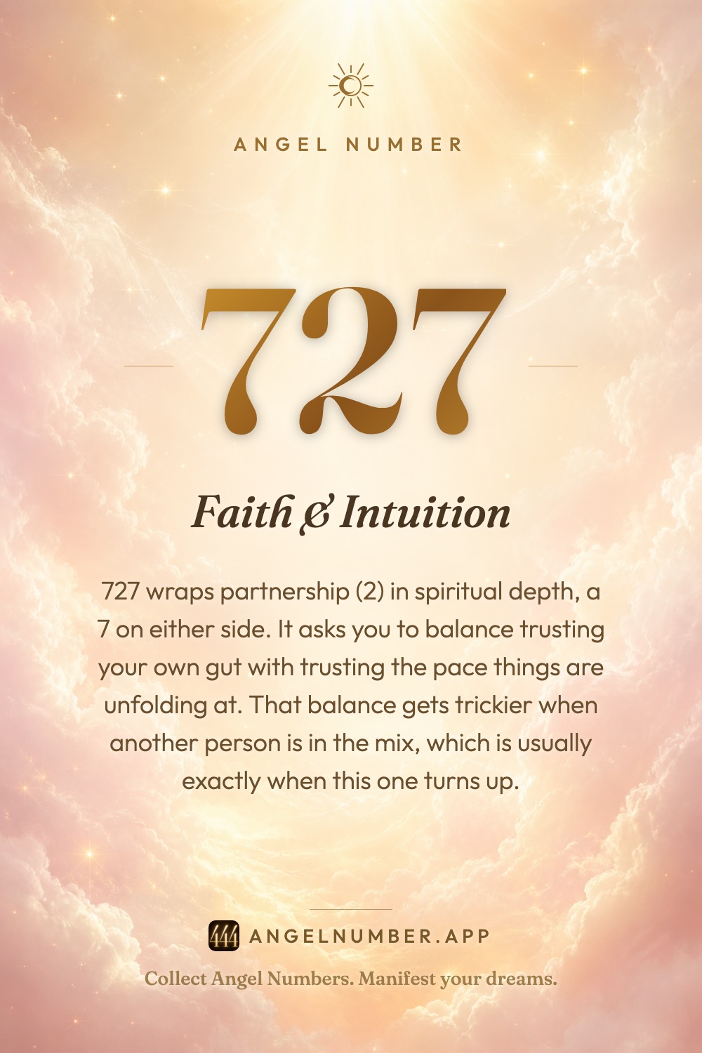 727 angel number meaning: Faith & Intuition