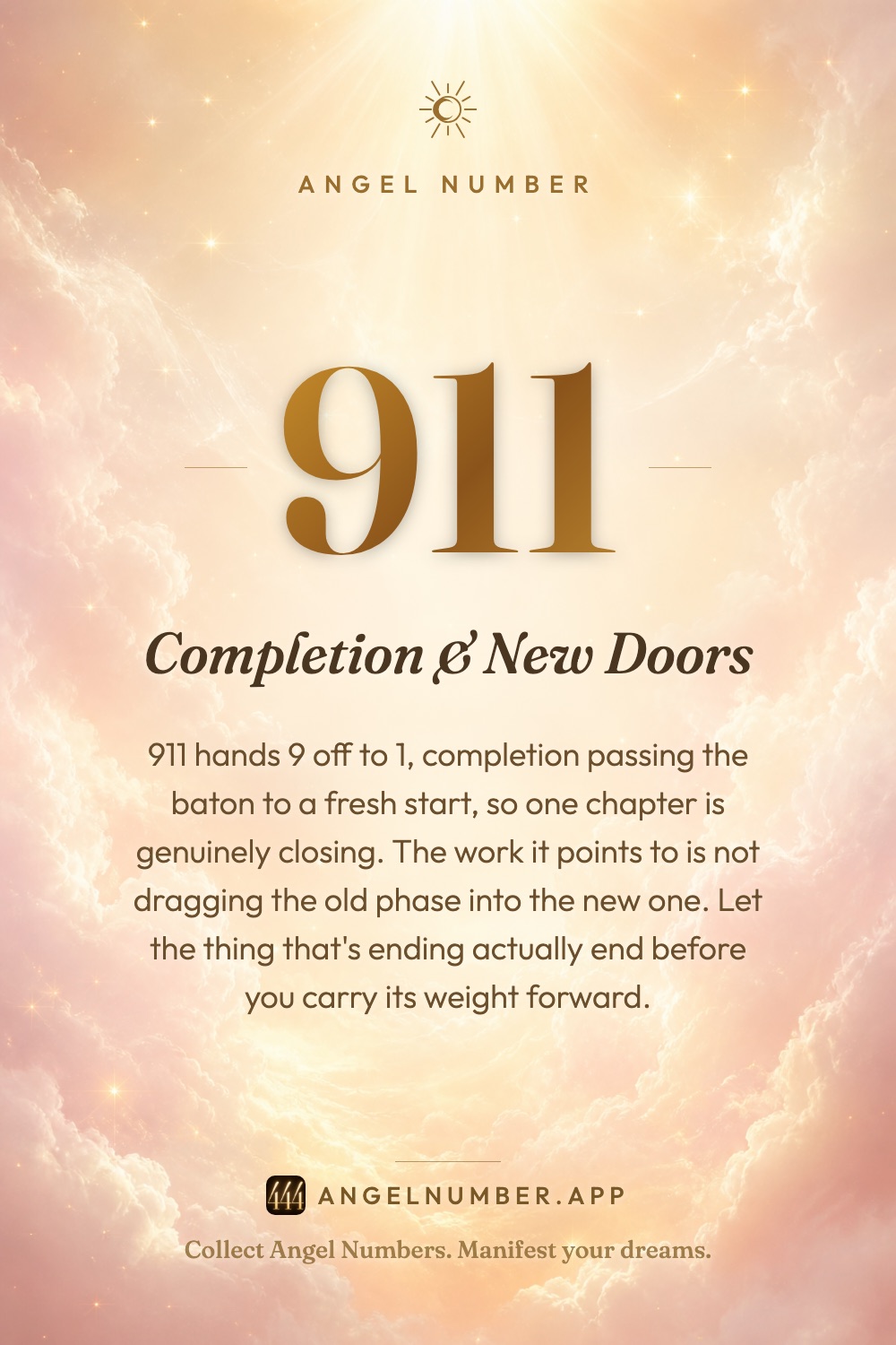 911 angel number meaning: Completion & New Doors